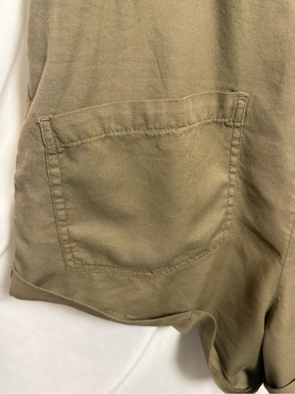 Billabong Olive Green Utility Romper Shorts - Picture 6 of 8